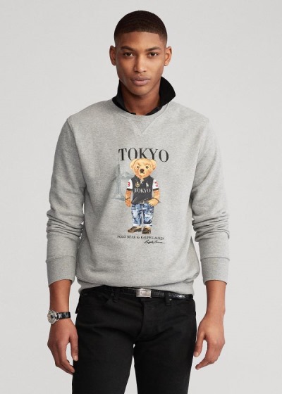 Men's Polo Ralph Lauren Tokyo Bear Fleece Sweatshirt | 412895QYN